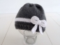 Mobile Preview: Strickanleitung für Babymütze - Neugeborenen Mütze mit Häkelschleife- No.56